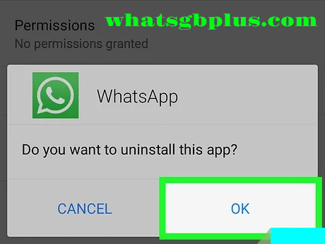 Now uninstall Official WhatsApp